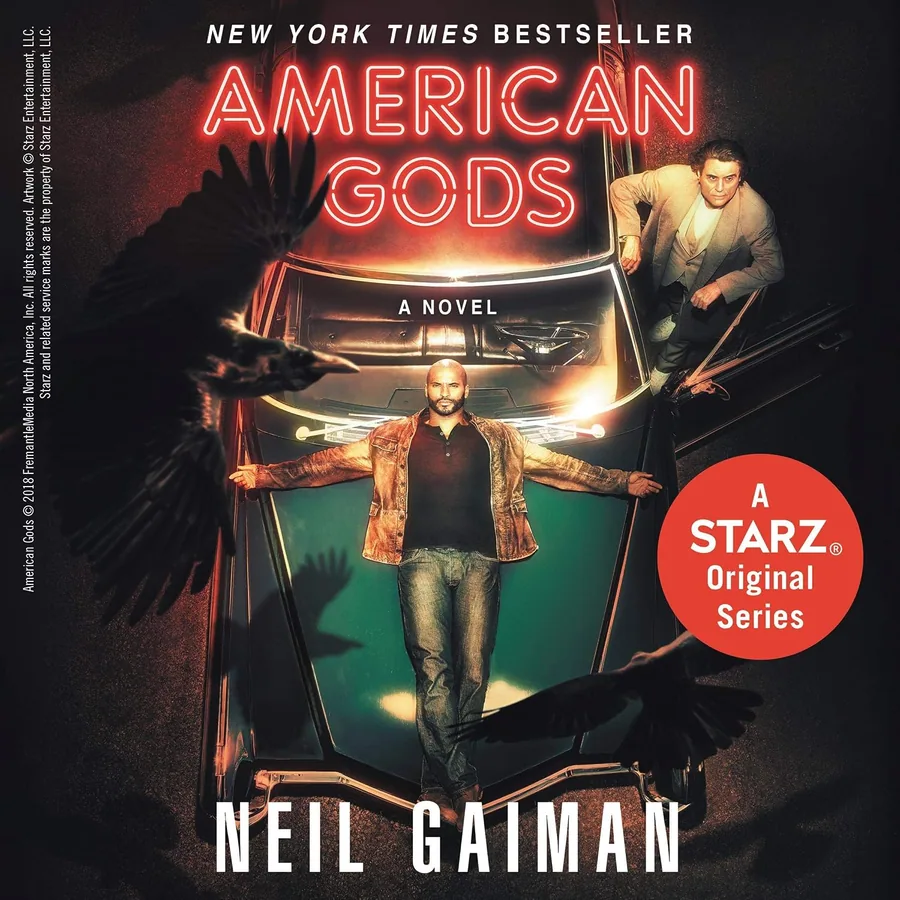 American Gods by Neil Gaiman audiobook cover