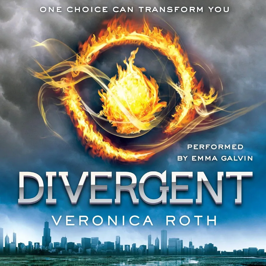 Divergent (Divergent Trilogy, Book 1) by Veronica Roth audiobook cover