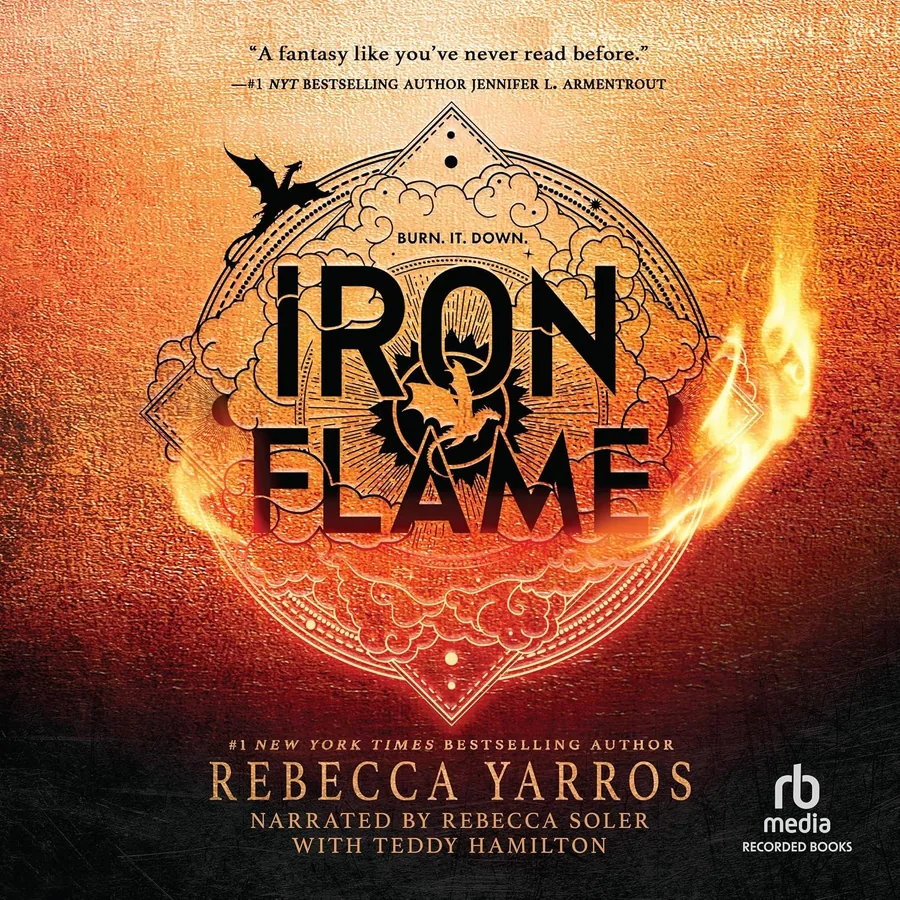 Iron Flame by Rebecca Yarros audiobook cover