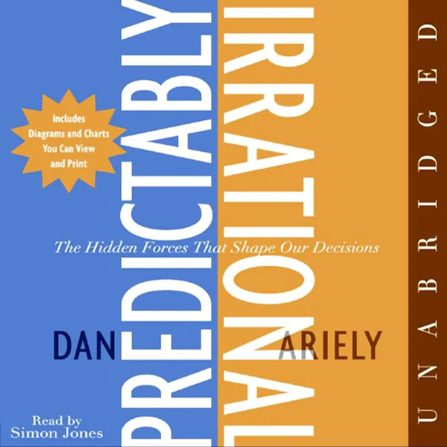 Predictably Irrational by Dan Ariely audiobook cover