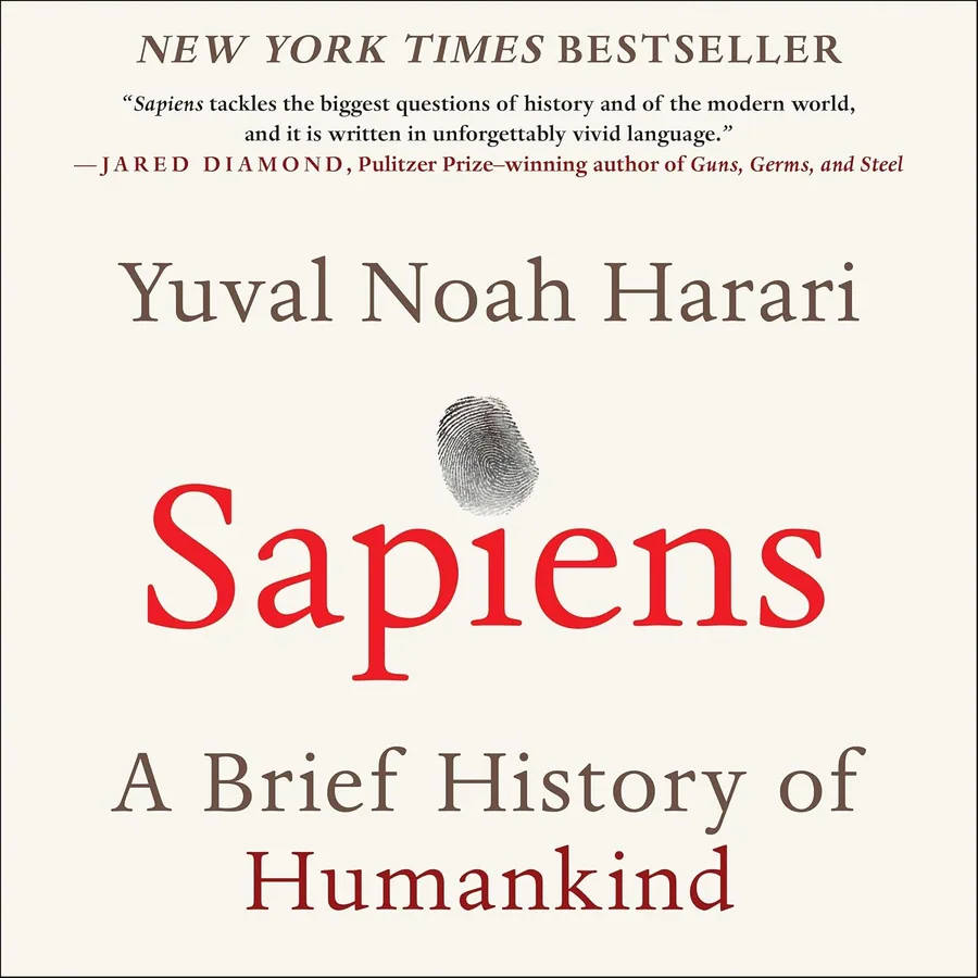 Sapiens by Yuval Noah Harari audiobook cover