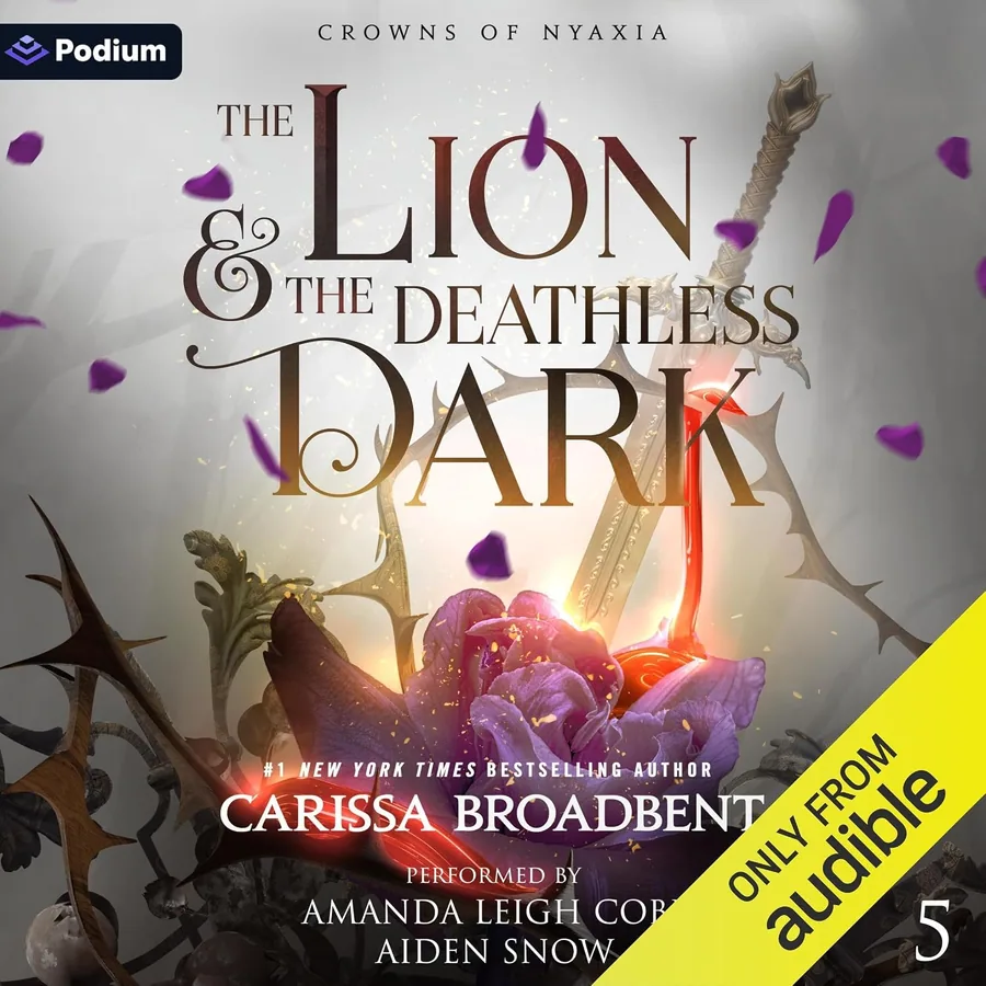 The Lion and the Deathless Dark by Carissa Broadbent audiobook cover