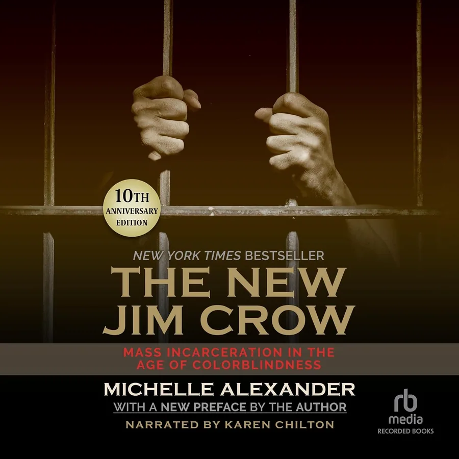 The New Jim Crow: Mass Incarceration in the Age of Colorblindness by Michelle Alexander audiobook cover