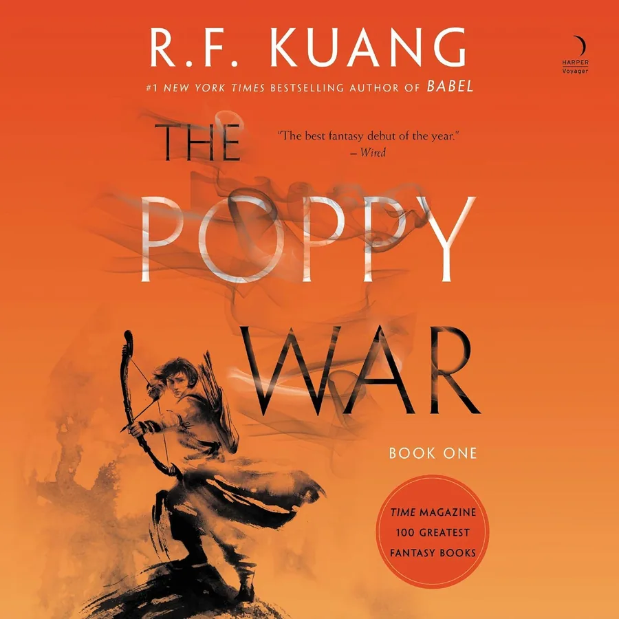 The Poppy War: An Epic Fantasy of War, Magic, and Mythology in a High-Conflict World from Bestselling Author R. F. Kuang by R. F. Kuang audiobook cover