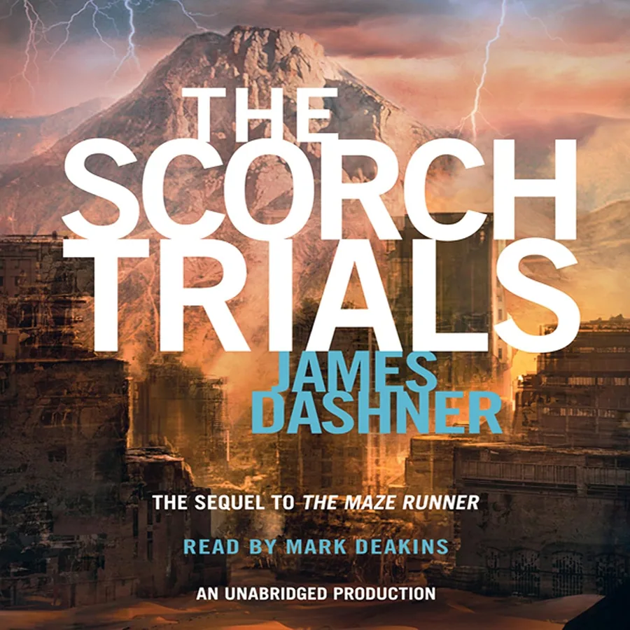 The Scorch Trials (The Maze Runner, Book 2) by James Dashner audiobook cover