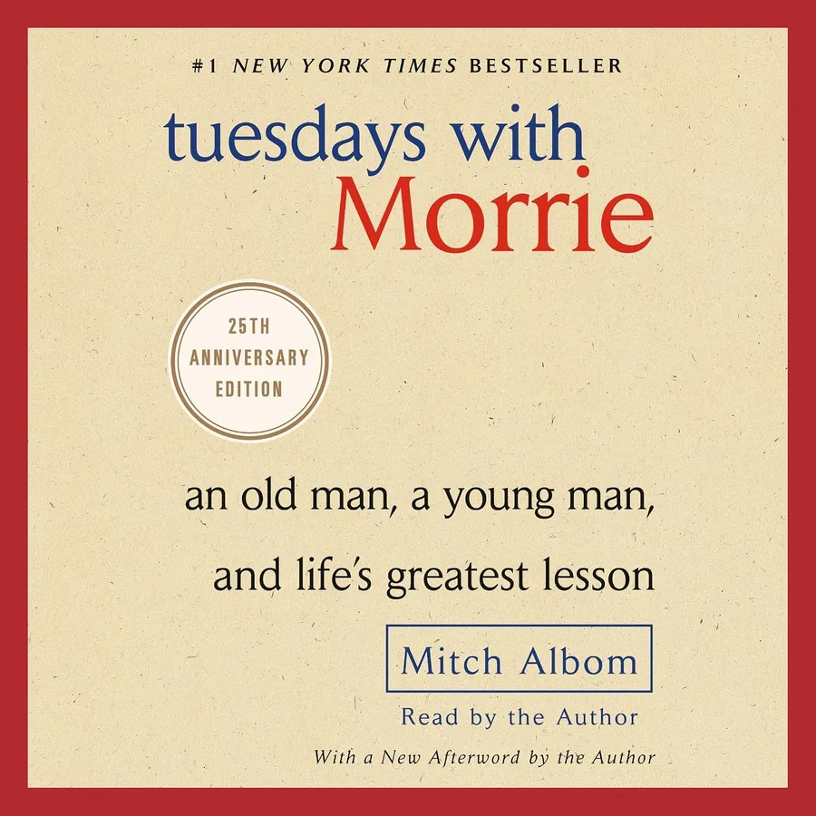 Tuesdays with Morrie by Mitch Albom audiobook cover
