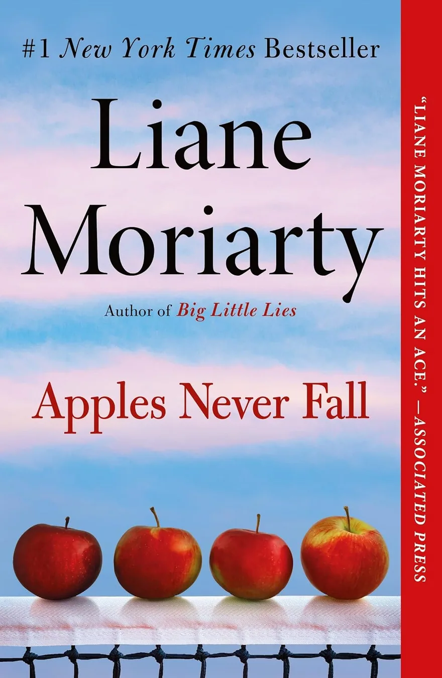 Apples Never Fall by Liane Moriarty book cover for the Book of the Day mystery book review