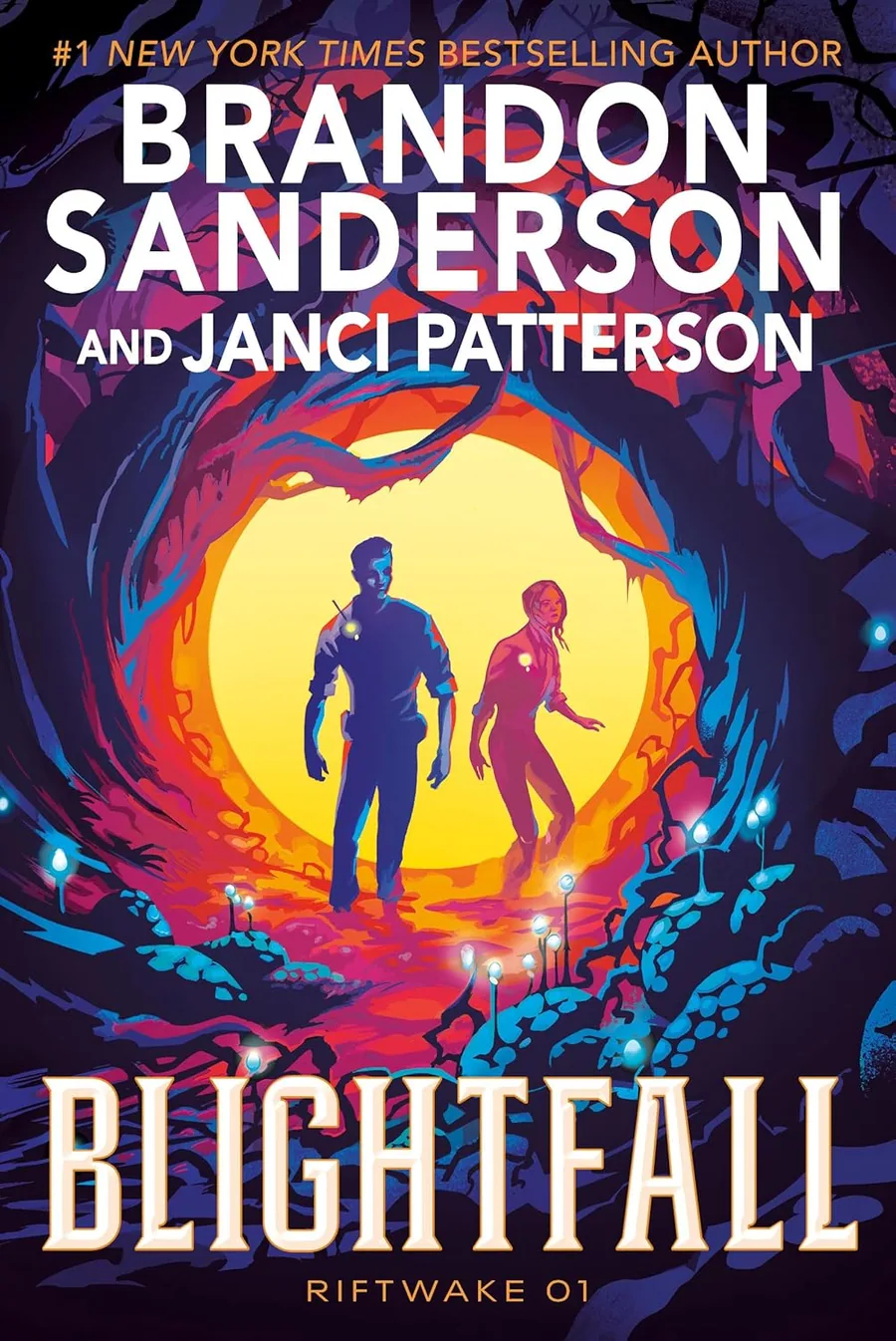Blightfall by Brandon Sanderson and Janci Patterson book cover for the Book of the Day science fiction book review
