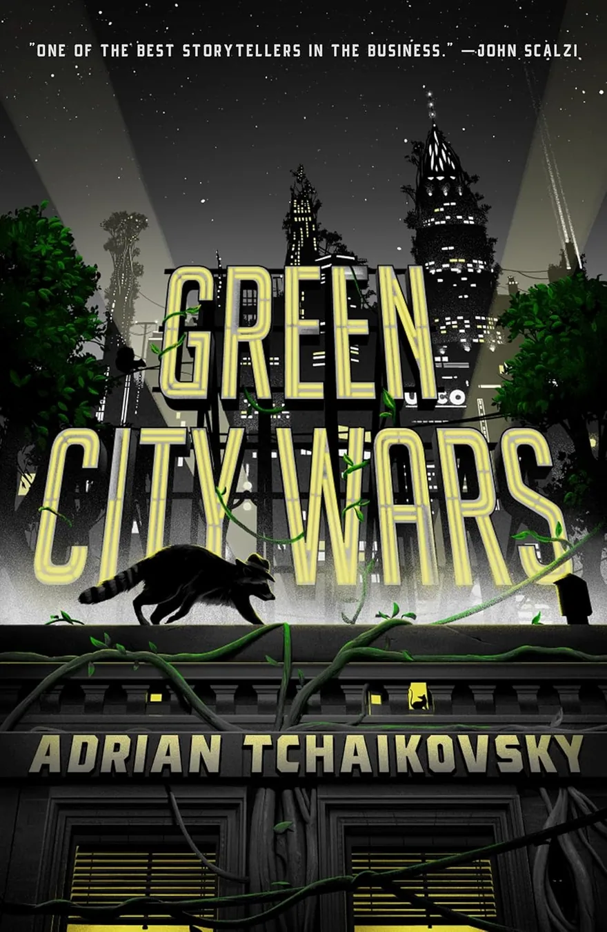Green City Wars by Adrian Tchaikovsky book cover for the Book of the Day science fiction book review