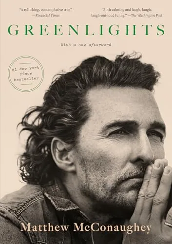 Greenlights by Matthew McConaughey book cover for the Book of the Day memoir book review