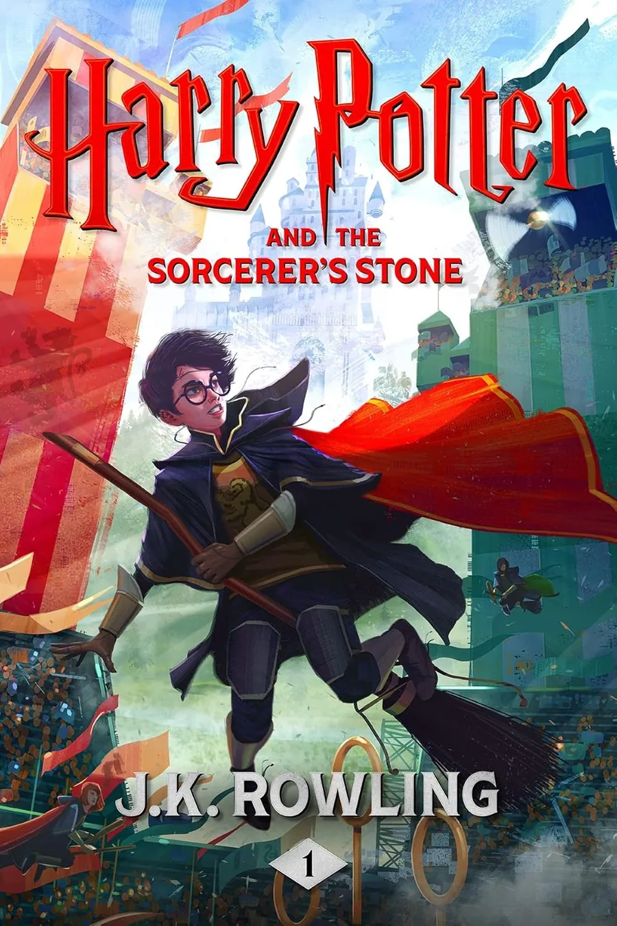 Cover of Harry Potter and the Sorcerer's Stone by J.K. Rowling