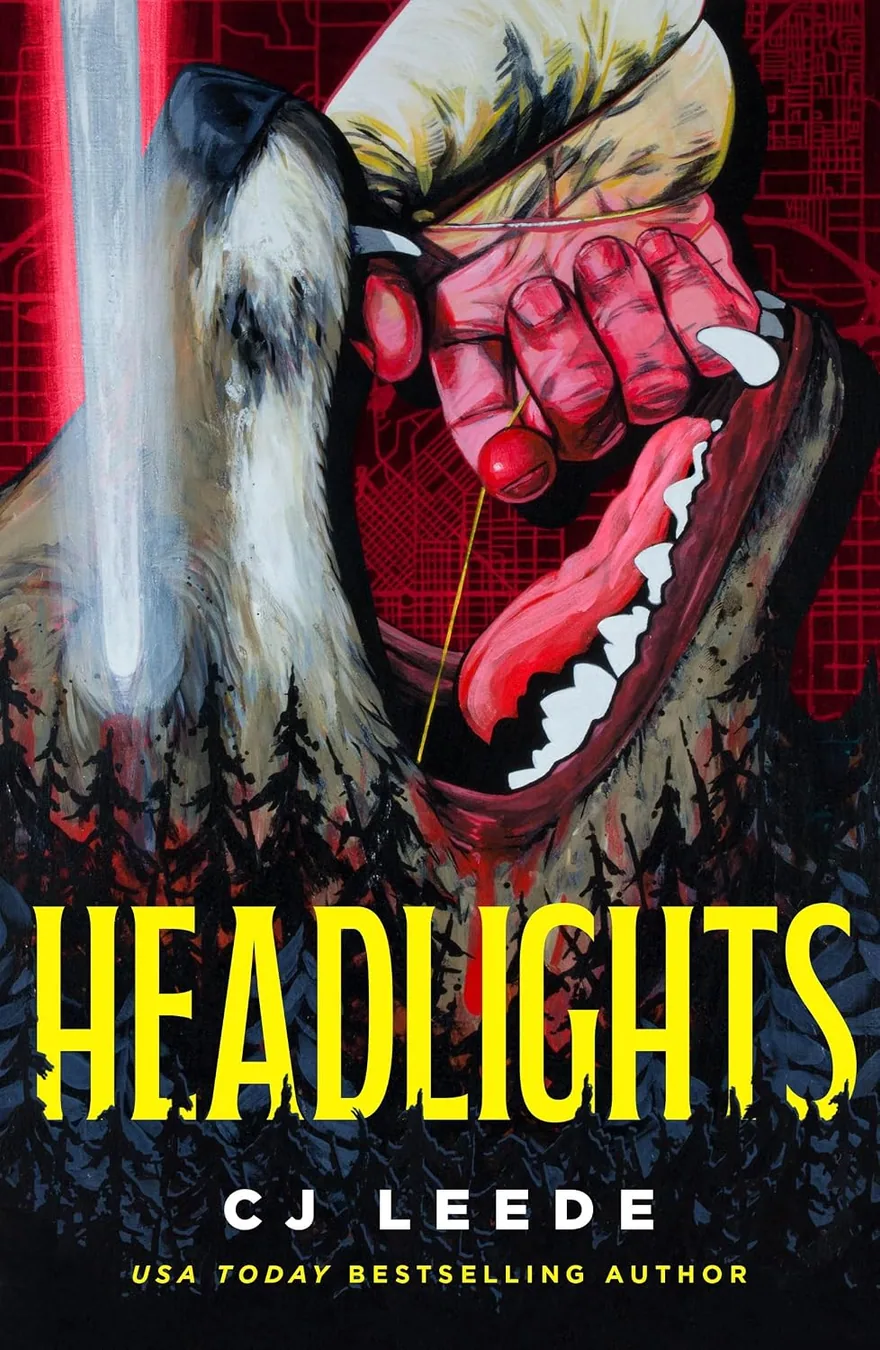Headlights by CJ Leede book cover for the Book of the Day horror book review