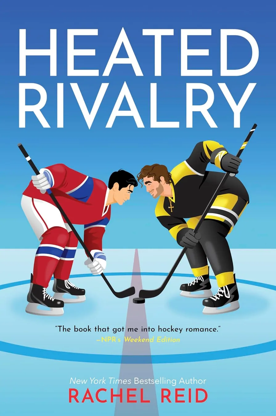 Heated Rivalry by Rachel Reid book cover for the Book of the Day romance book review