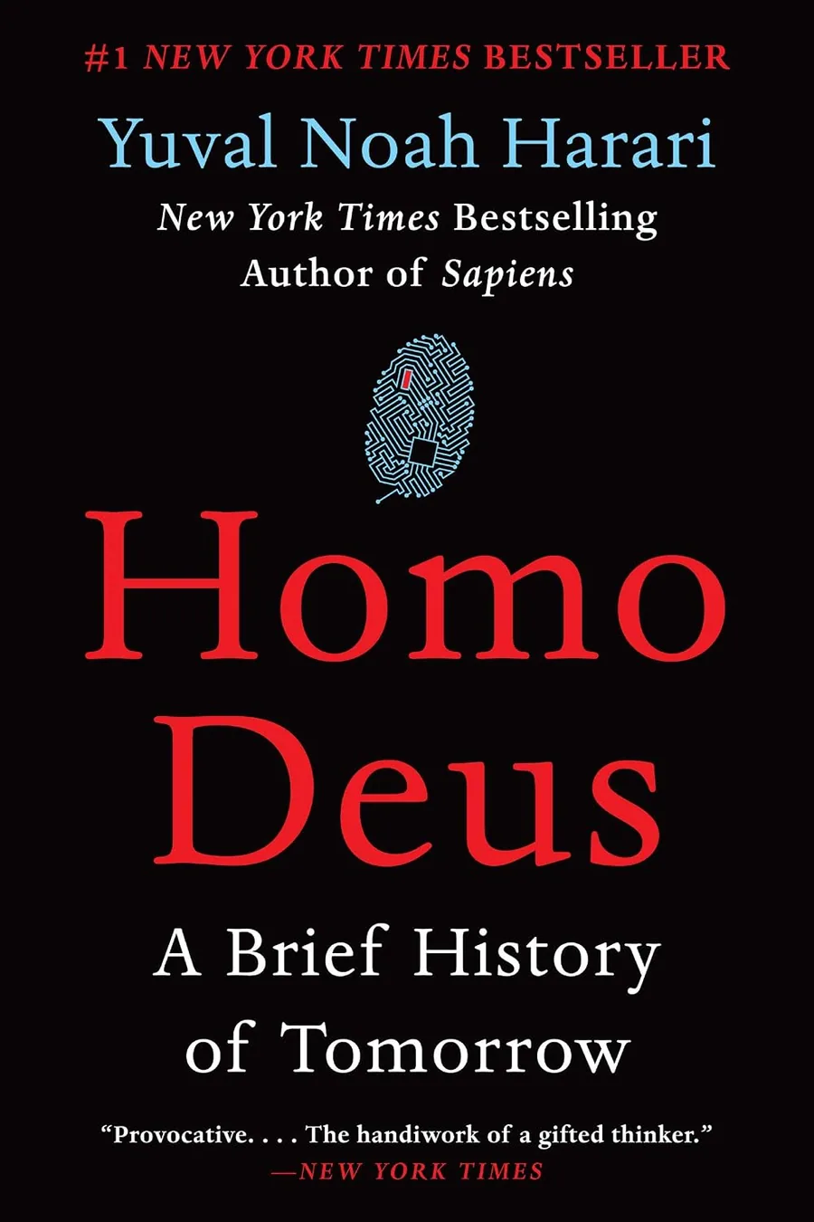 Cover of Homo Deus: A Brief History of Tomorrow by Yuval Noah Harari