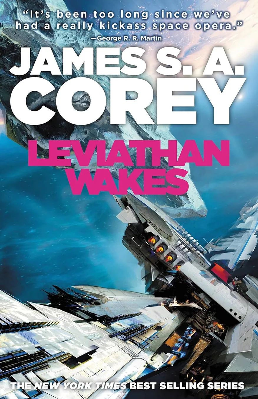 Leviathan Wakes by James S. A. Corey book cover for the Book of the Day science fiction book review