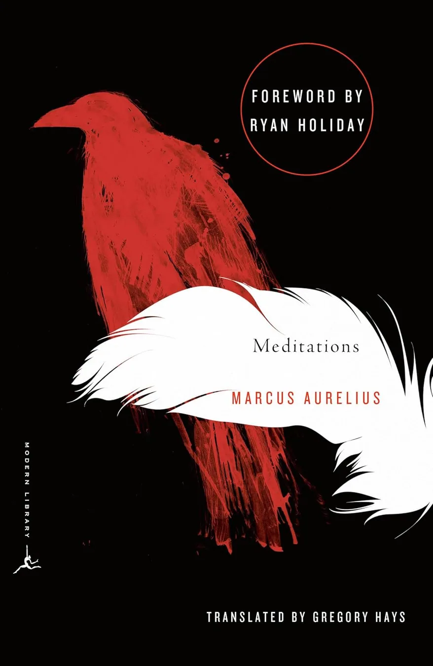 Meditations by Marcus Aurelius book cover for the Book of the Day philosophy book review
