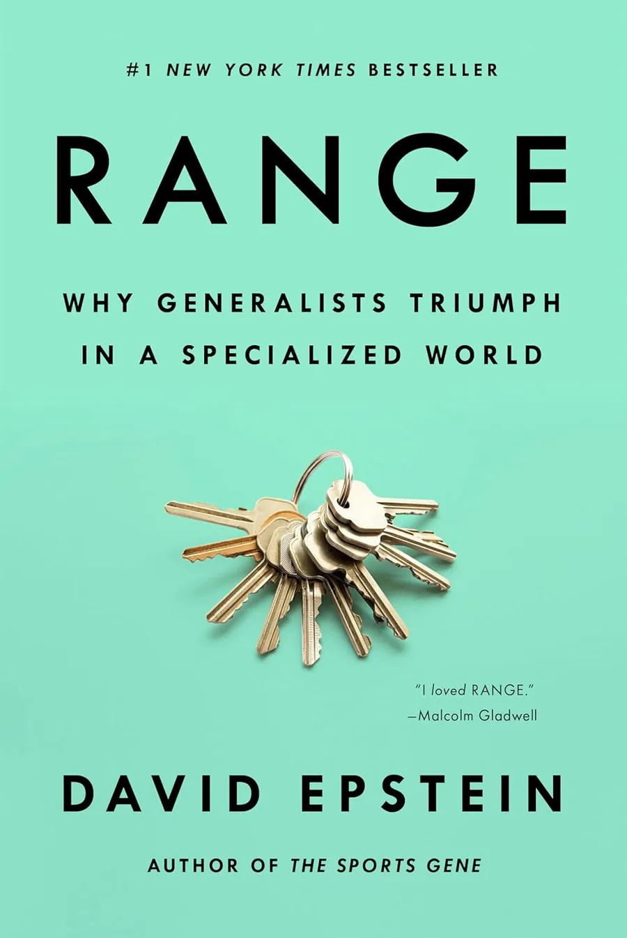 Cover of Range: Why Generalists Triumph in a Specialized World by David Epstein