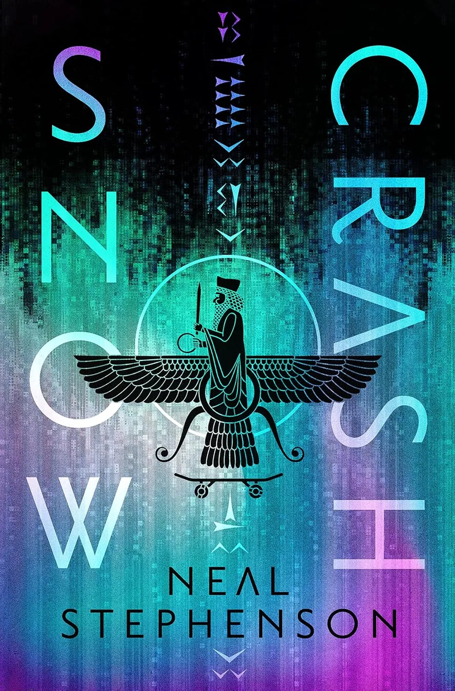 Snow Crash by Neal Stephenson book cover for the Book of the Day science fiction book review