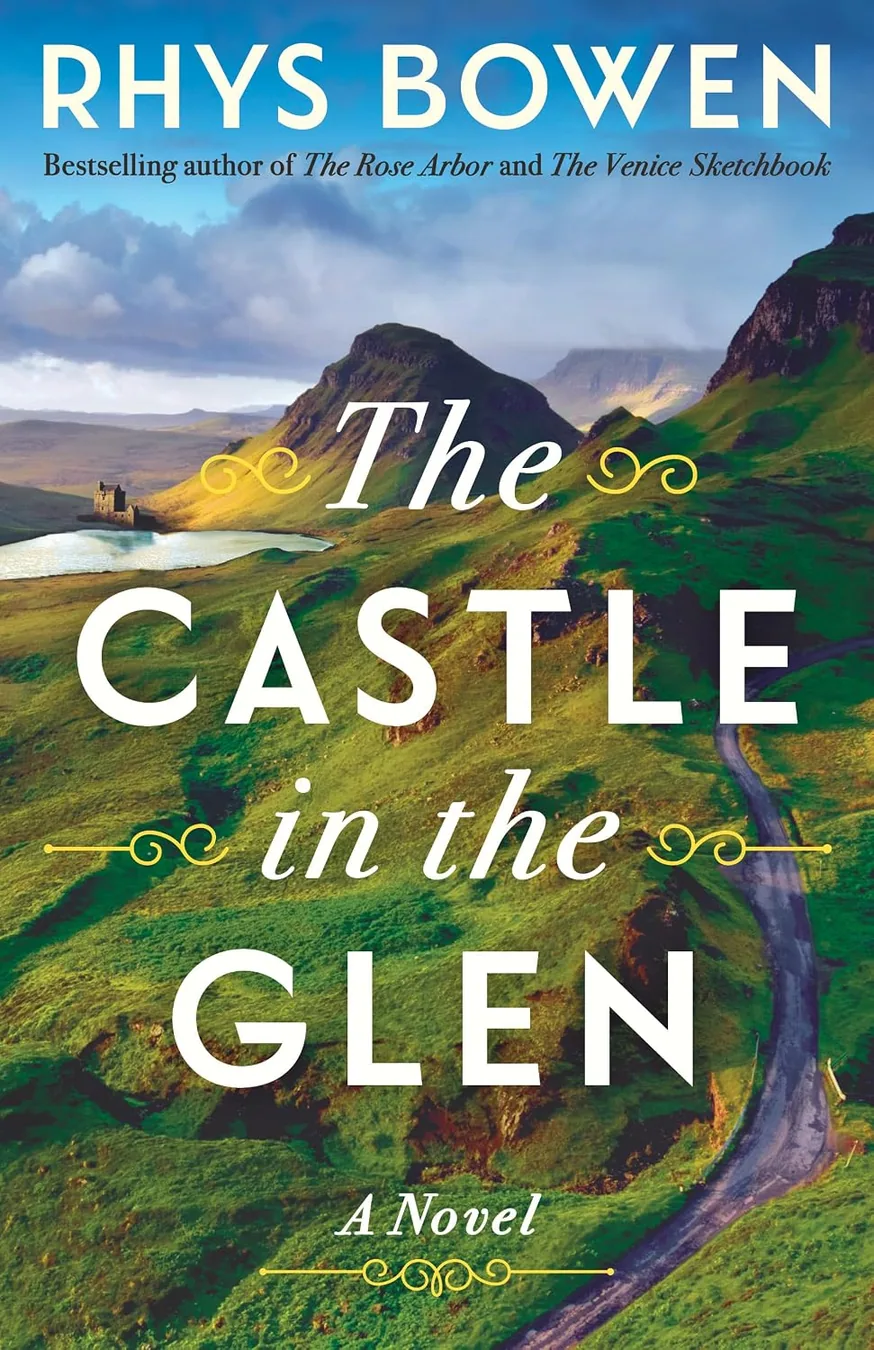 The Castle in the Glen: A Novel by Rhys Bowen book cover for the Book of the Day historical fiction book review