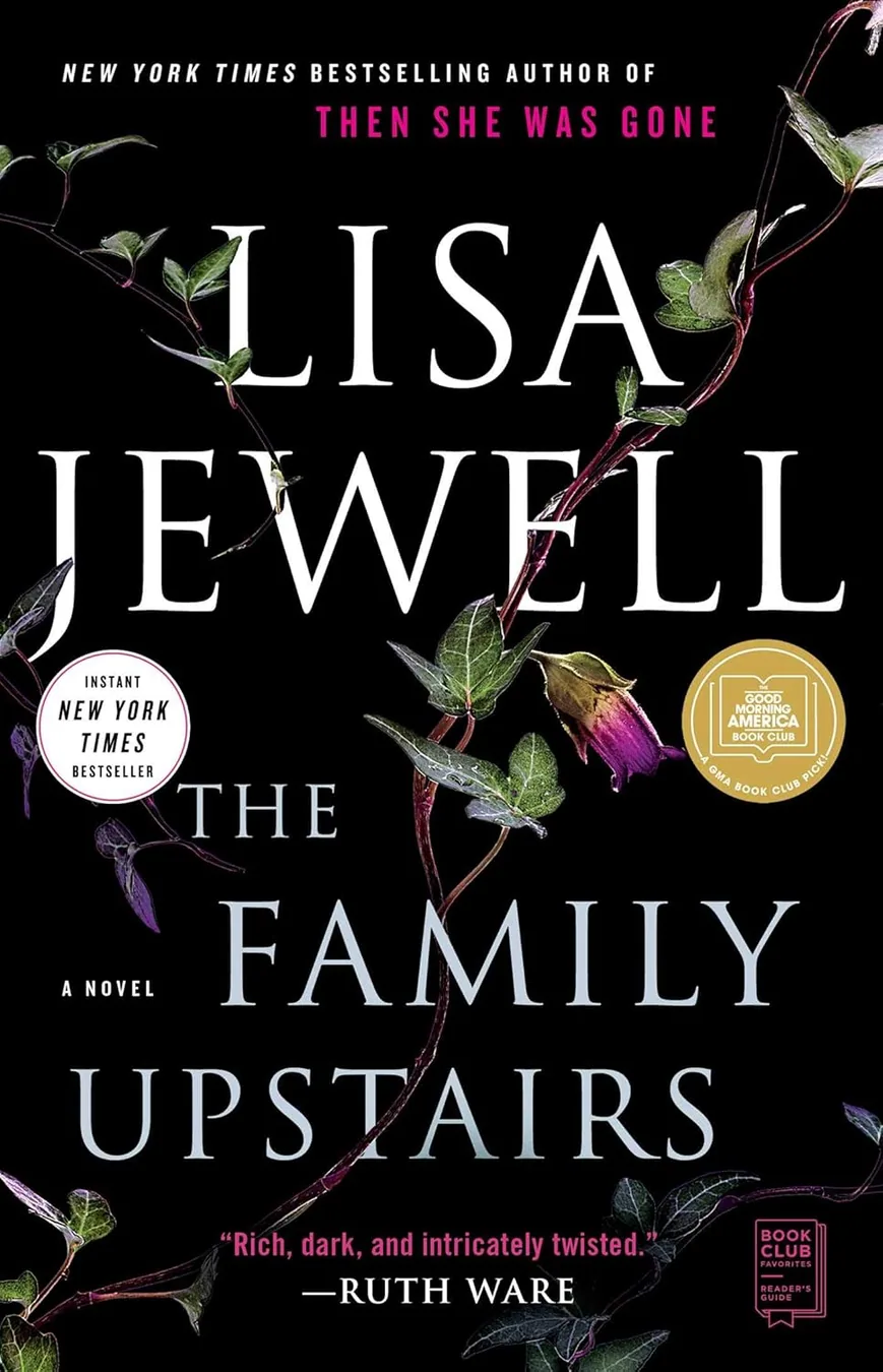 The Family Upstairs by Lisa Jewell book cover for the Book of the Day thriller book review