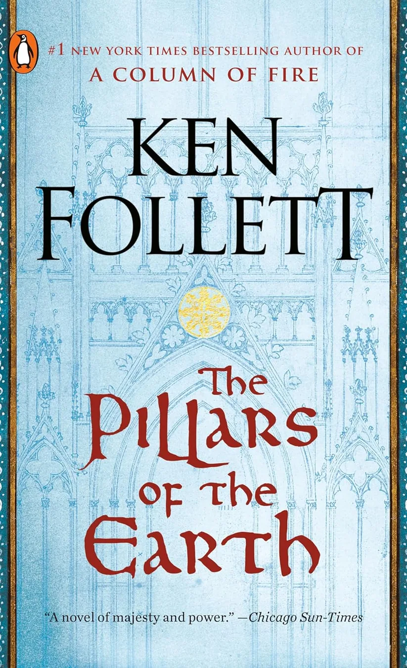 The Pillars of the Earth by Ken Follett book cover for the Book of the Day historical fiction book review