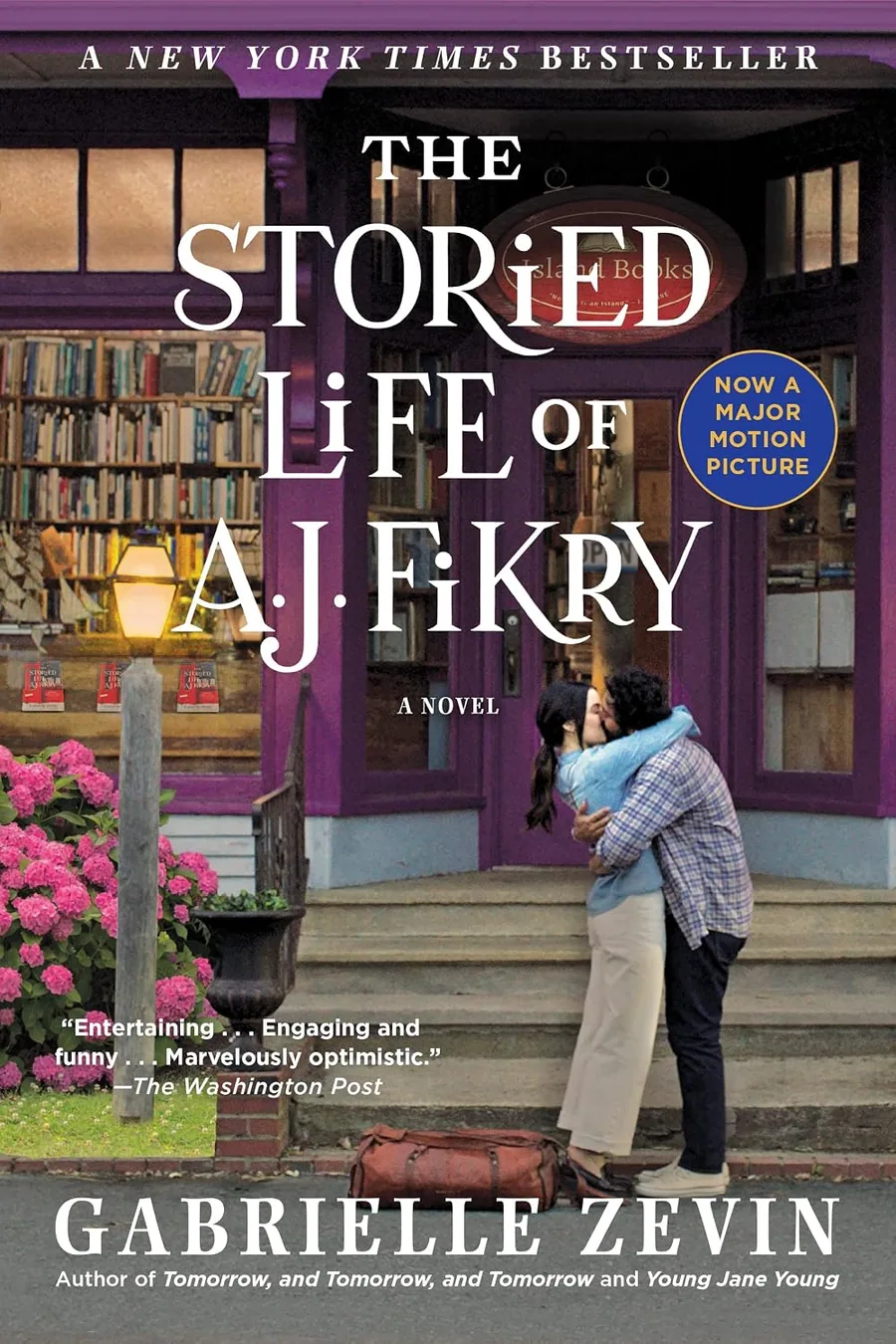 The Storied Life of A.J. Fikry by Gabrielle Zevin book cover for the Book of the Day contemporary book review