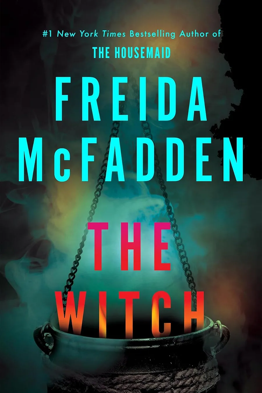The Witch by Freida McFadden book cover for the Book of the Day thriller book review