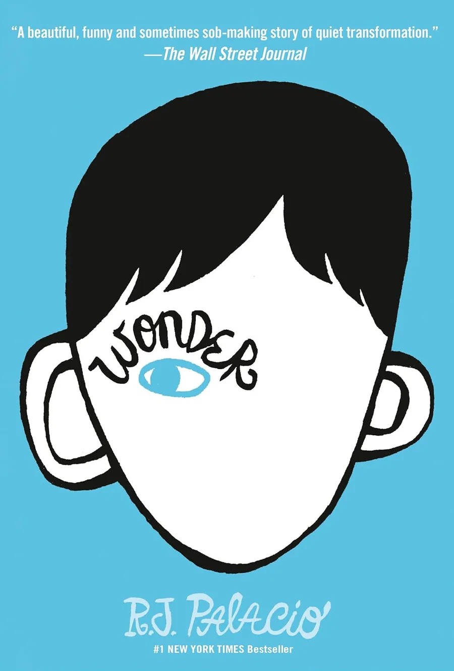 Wonder by R. J. Palacio book cover for the Book of the Day coming of age book review