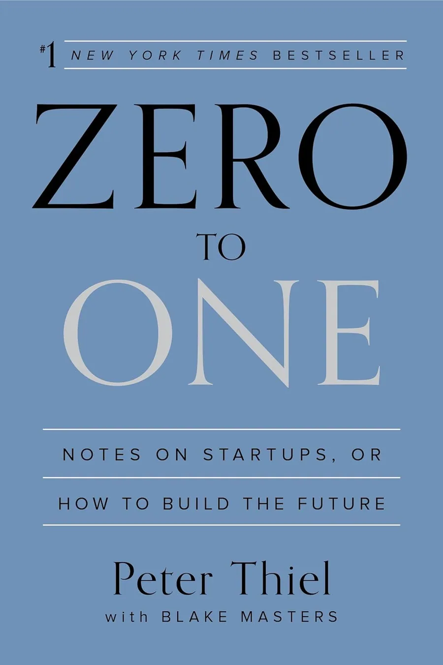 Cover of Zero to One: Notes on Startups, or How to Build the Future by Peter Thiel
